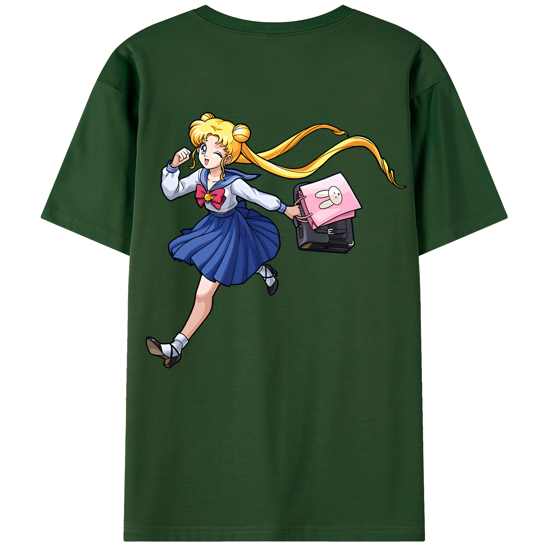 （画像用） 美少女戦士セーラームーン 愛野 美奈子 あいの みなこ Sailor Moon Aino Minako 綿100％半袖Tシャツ（背面プリント）
